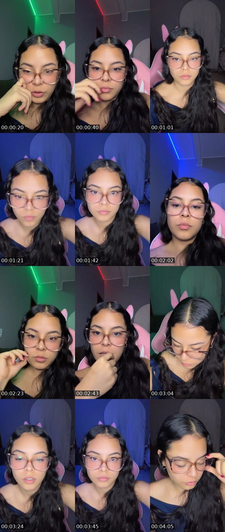 Contact-sheet preview of A mais mais❤️‍🔥's SuperLive recording