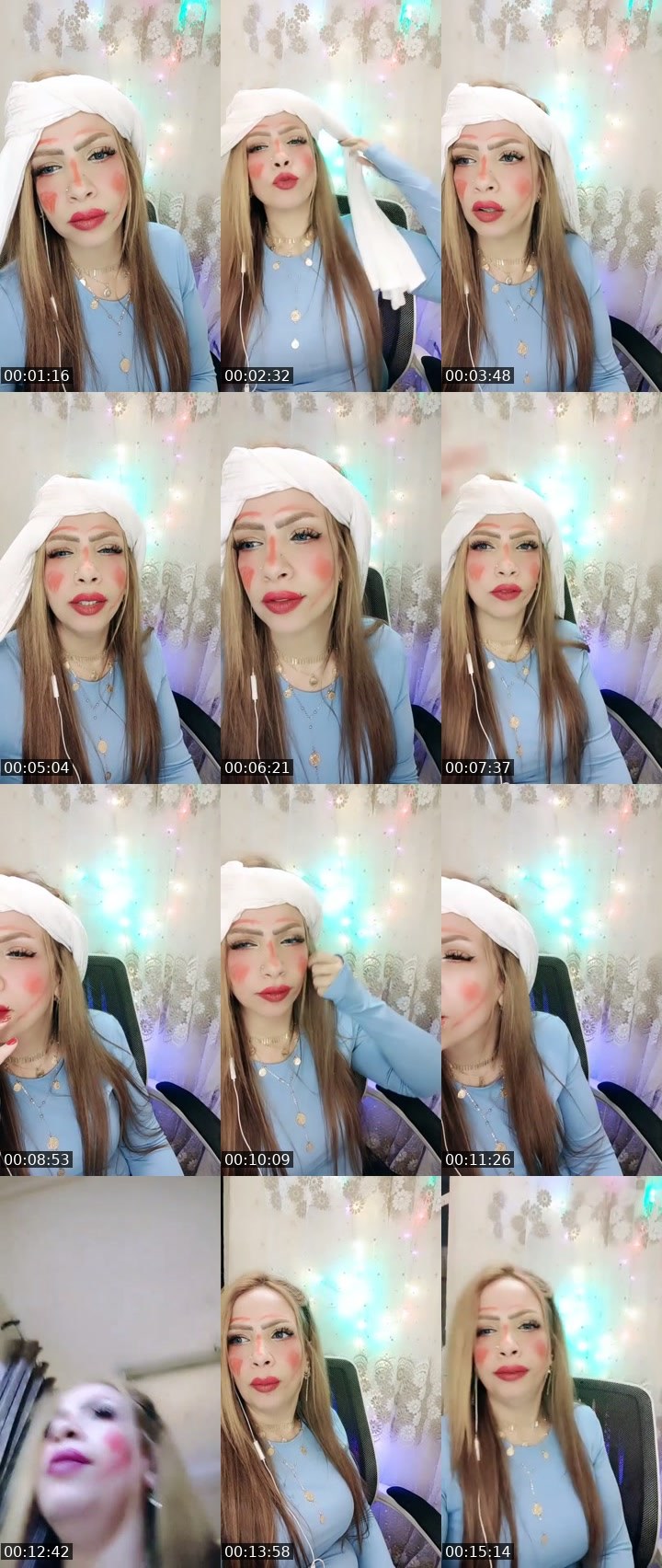 Contact-sheet preview of 👑🐬 مِــــلَوك 🐬🧿's SuperLive recording