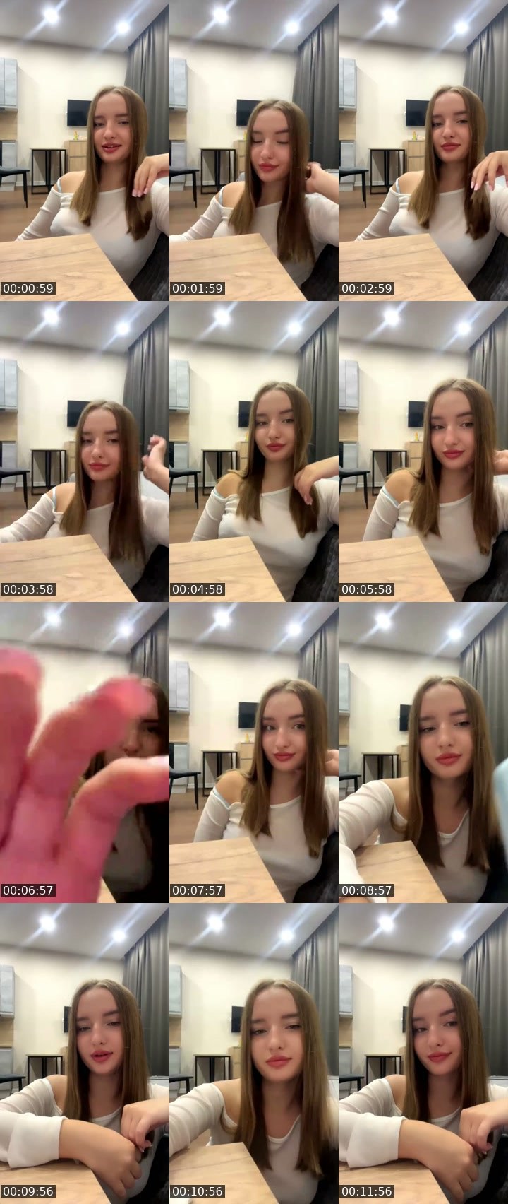 Contact-sheet preview of Your kitty🐰's SuperLive recording