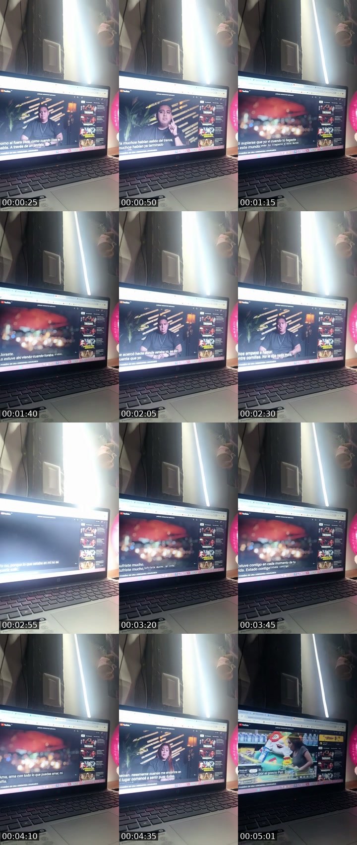Contact-sheet preview of Chica linda💋's SuperLive recording