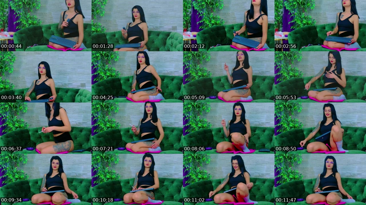 Contact-sheet preview of Avelynee's SuperLive recording