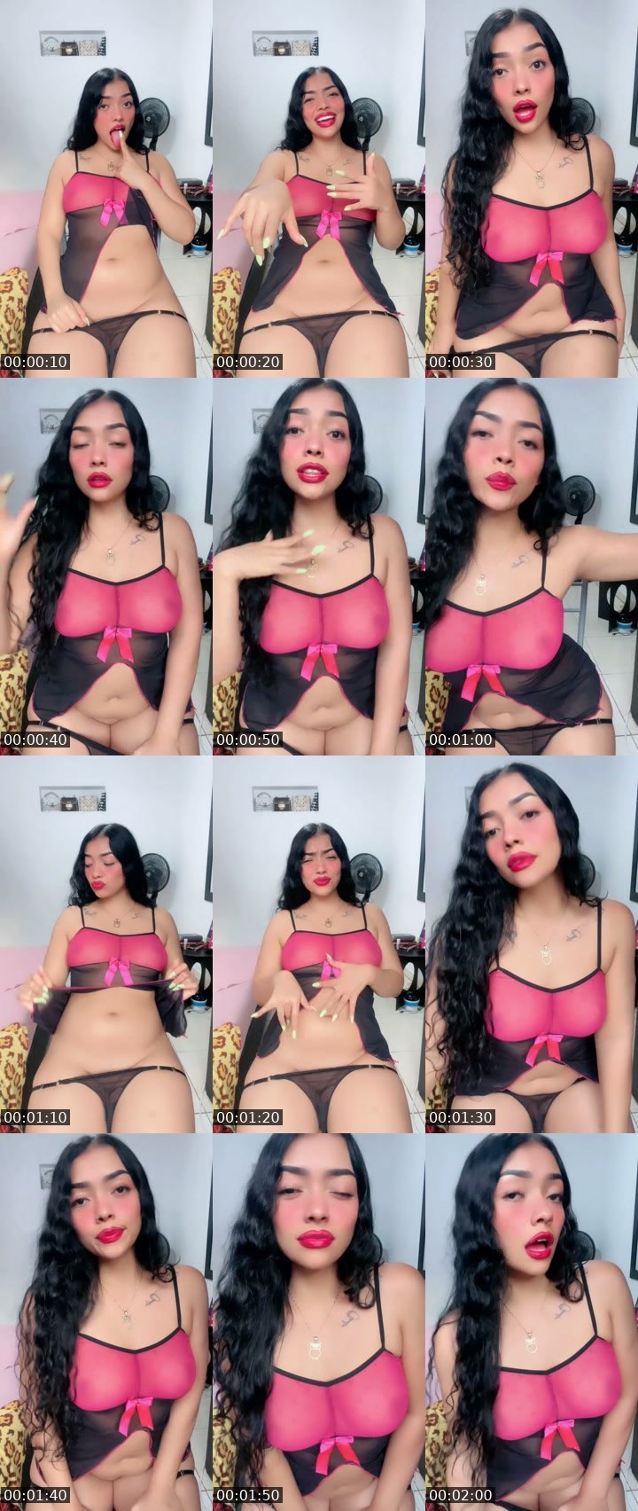 Contact-sheet preview of María💍🎀's SuperLive recording