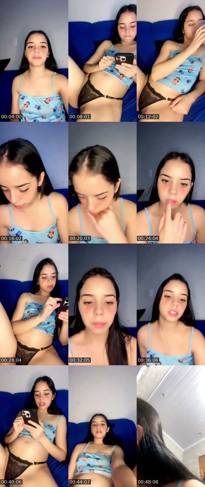 Contact-sheet preview of 💋𝐓𝐞𝐬𝐬𝐚🪽's SuperLive recording