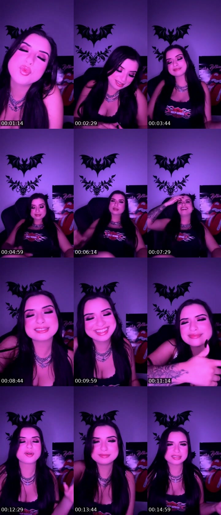 Contact-sheet preview of I𝔫𝔱𝔬x𝔦𝔠𝔞𝔱𝔦𝔬𝔫𝔛🧛🏼‍♀️'s SuperLive recording