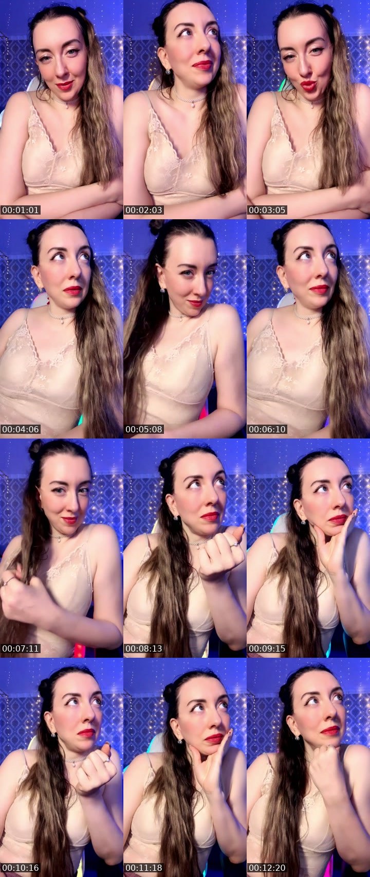 Contact-sheet preview of 💙Diva💙's SuperLive recording