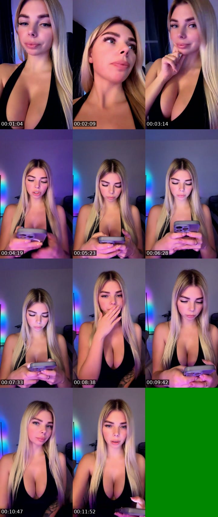 Contact-sheet preview of BlondDiva's SuperLive recording