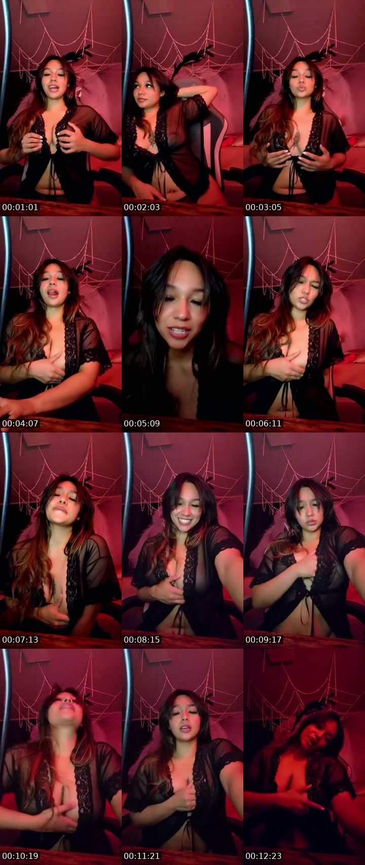 Contact-sheet preview of Chica linda💋's SuperLive recording